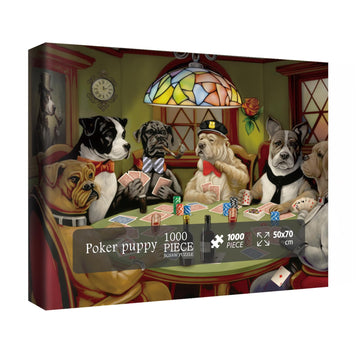 Poker Puppy Jigsaw Puzzle 1000 piezas